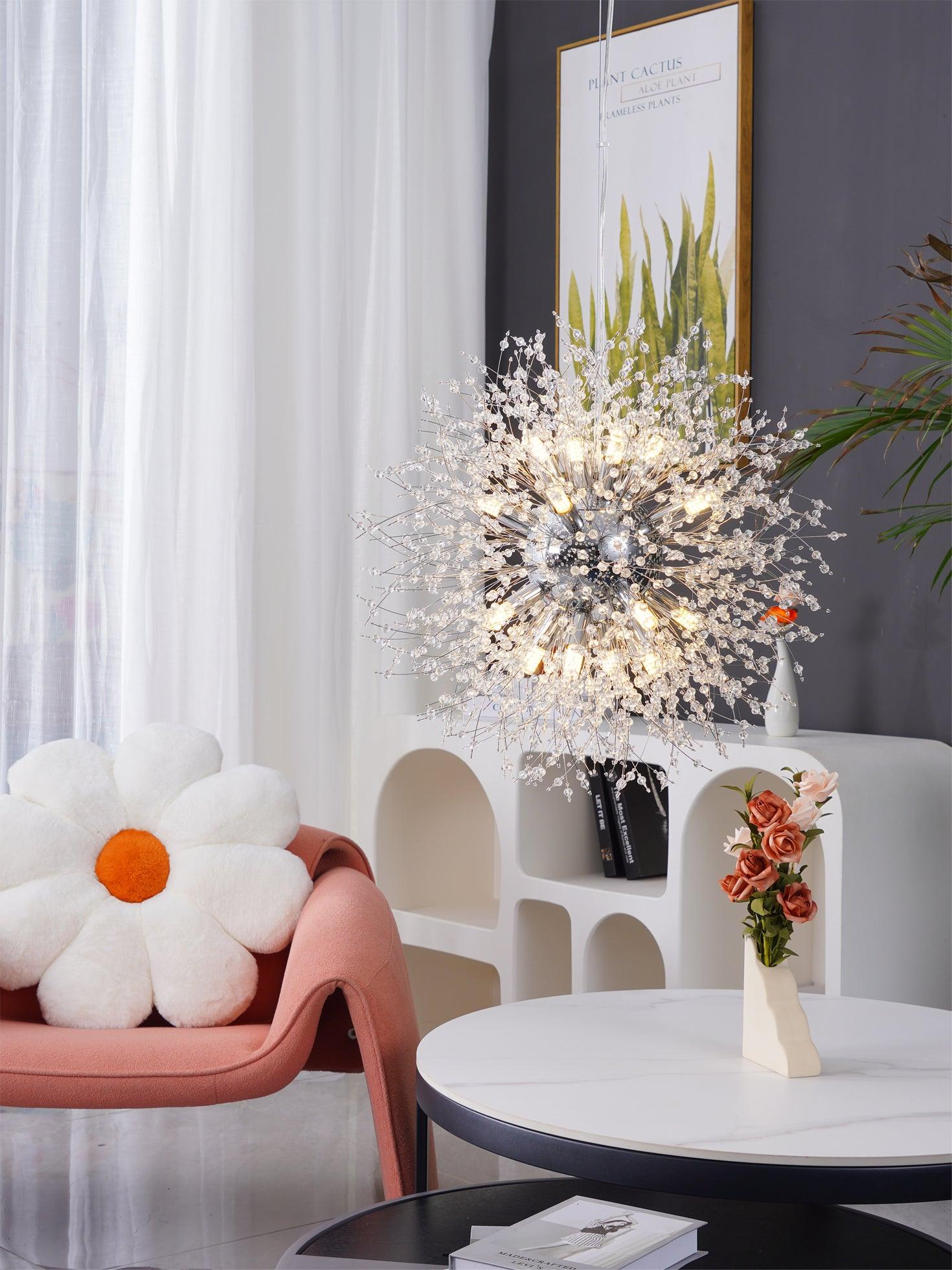 Haze Chandelier Crystal Dandelion with Crystals