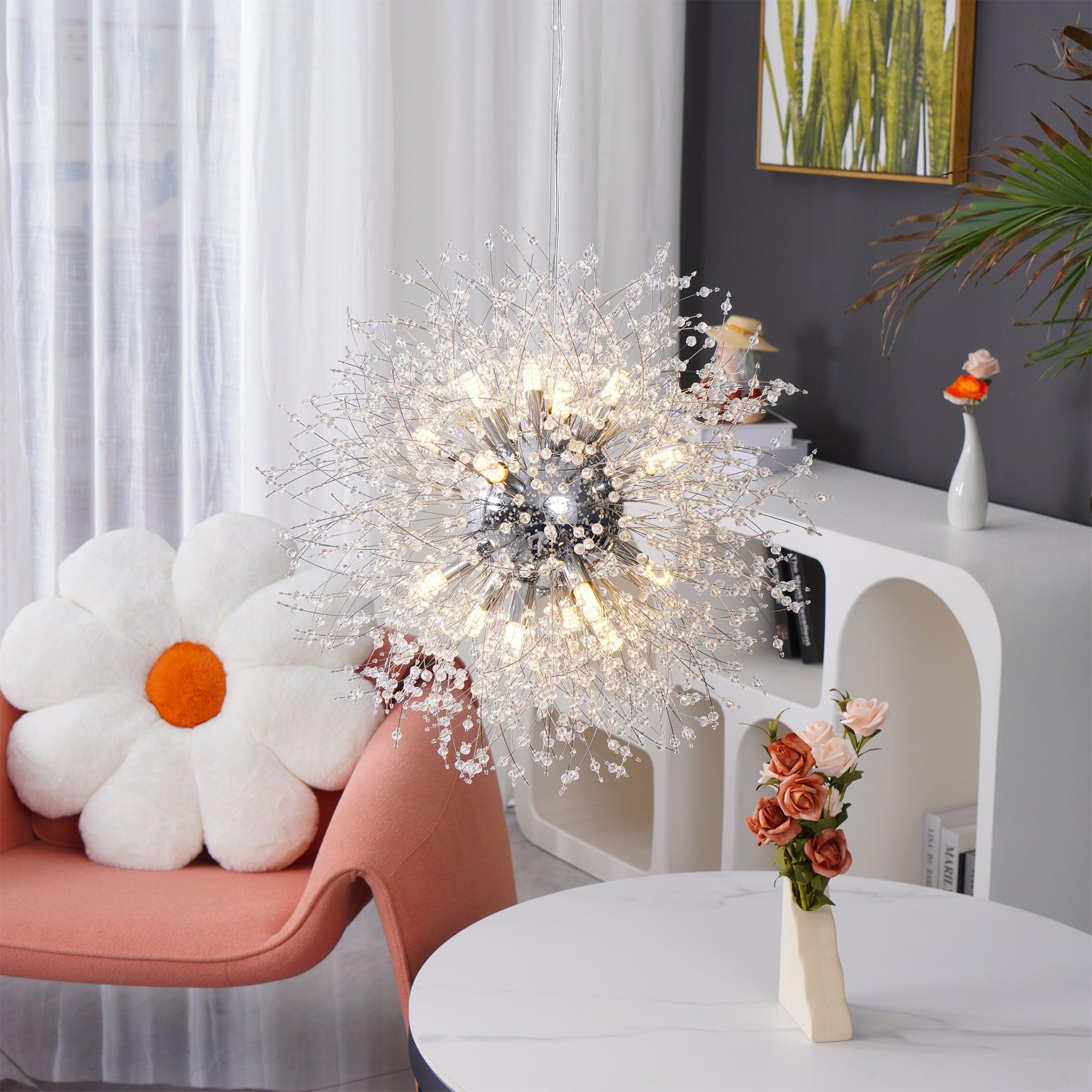 Haze Chandelier Crystal Dandelion with Crystals