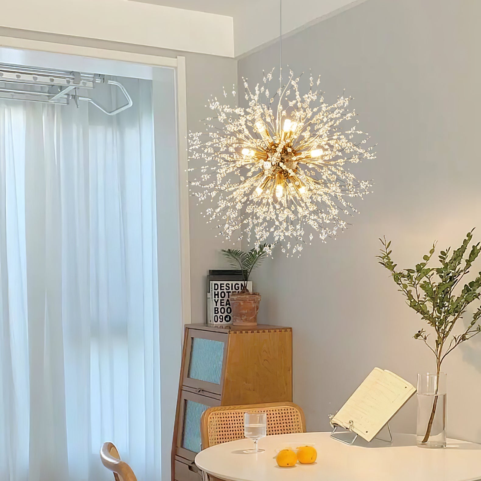 Haze Chandelier Crystal Dandelion with Crystals