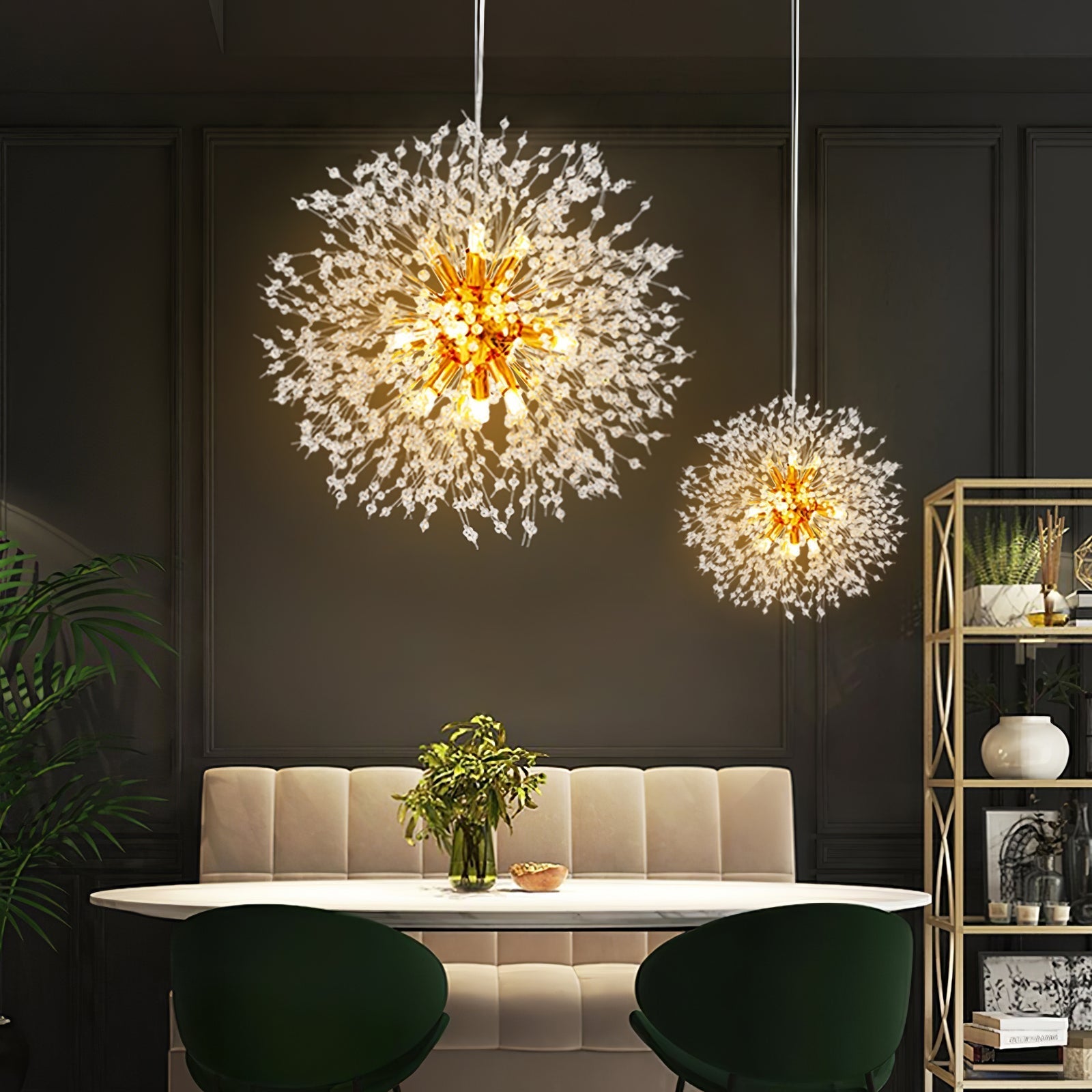 Haze Chandelier Crystal Dandelion with Crystals