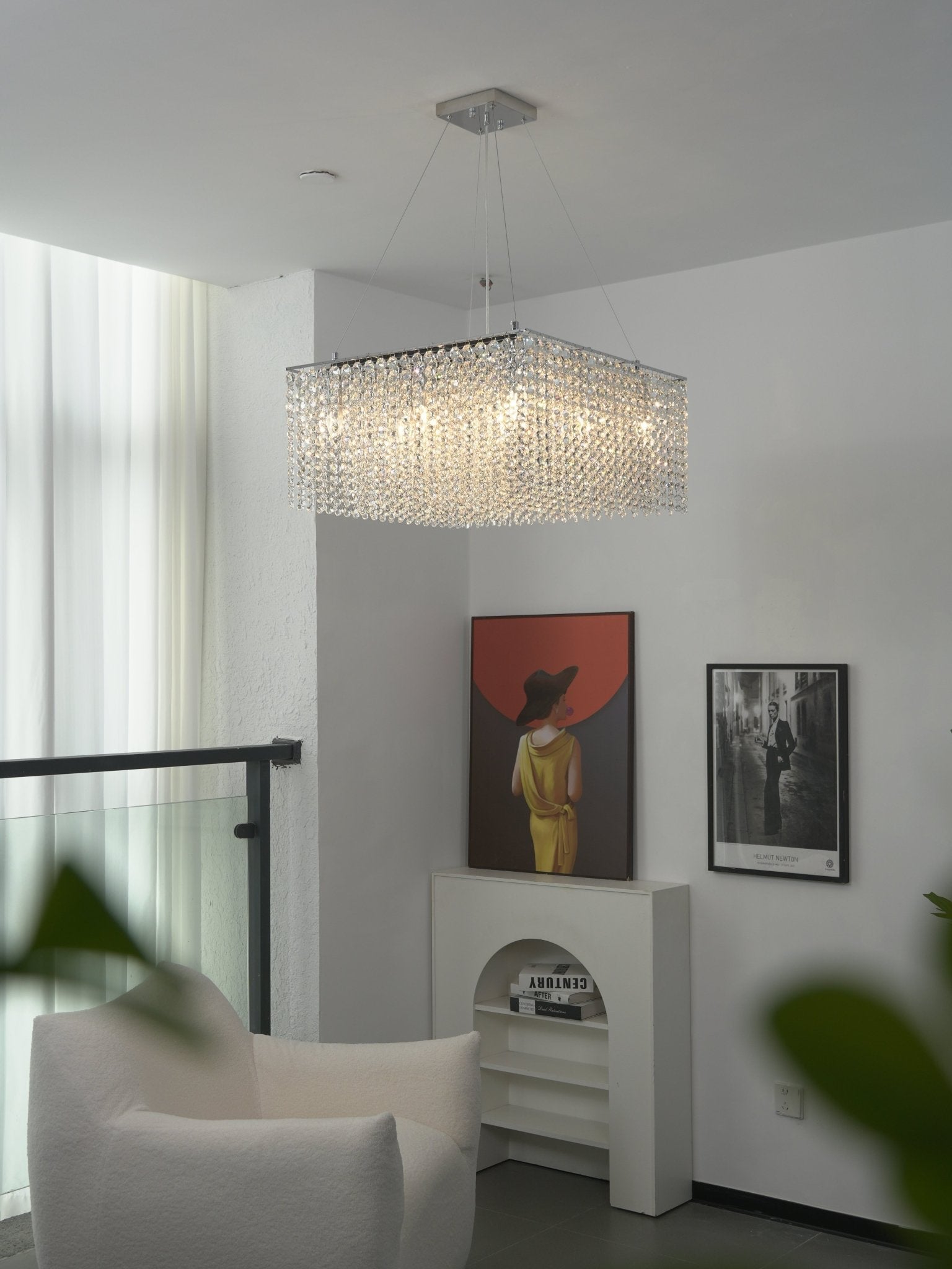 Vantess Crystal Frame Chandelier