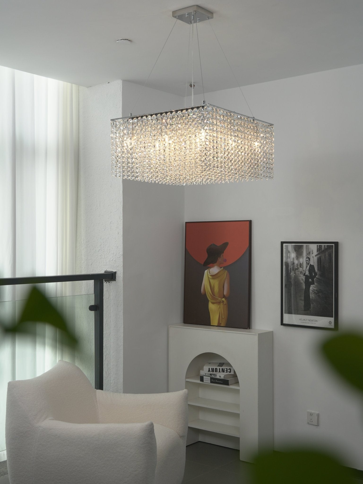 Vantess Crystal Frame Chandelier