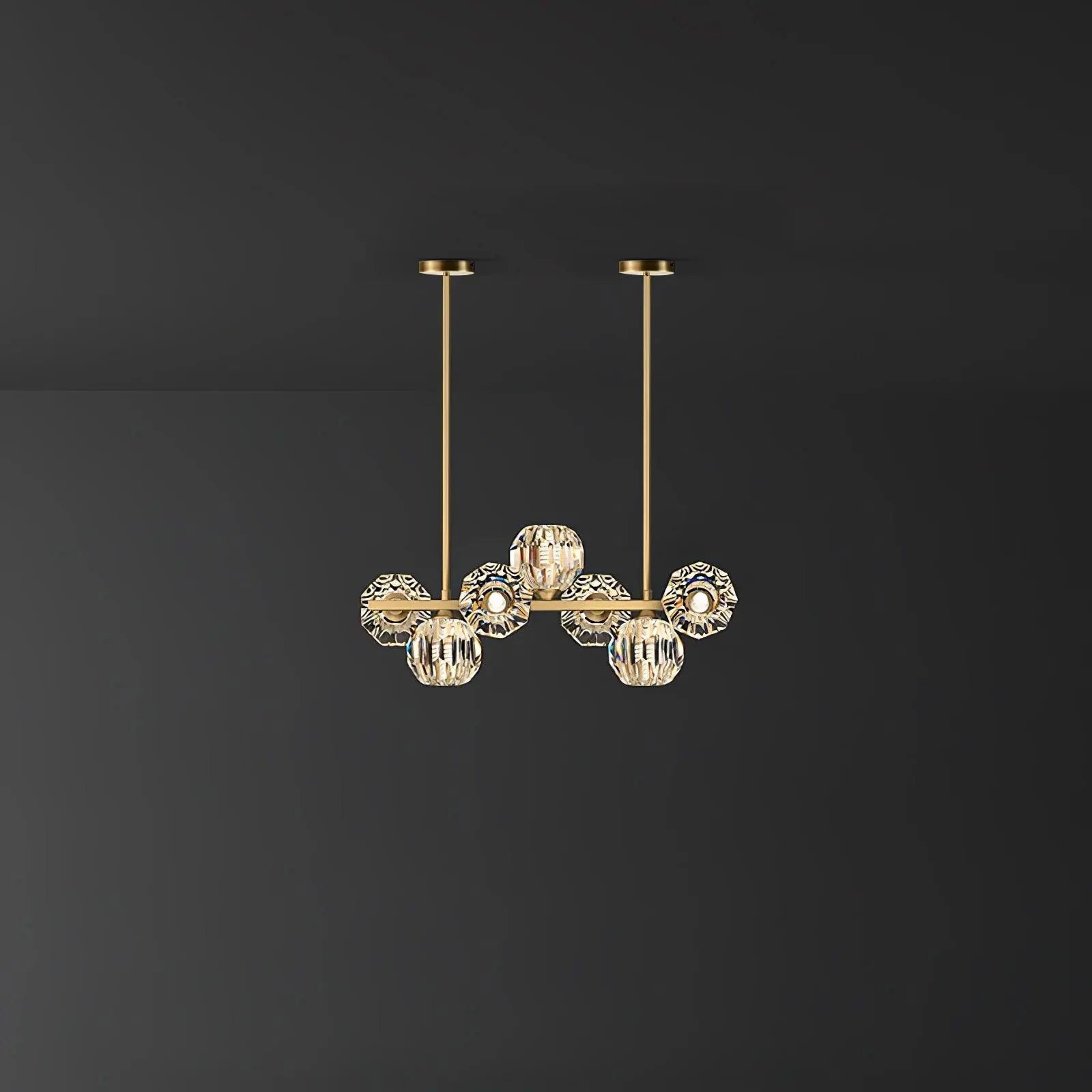Celisella Crystal Glass Ball Chandelier