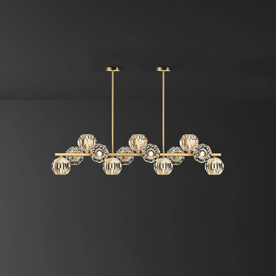 Celisella Crystal Glass Ball Chandelier