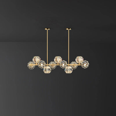Celisella Crystal Glass Ball Chandelier