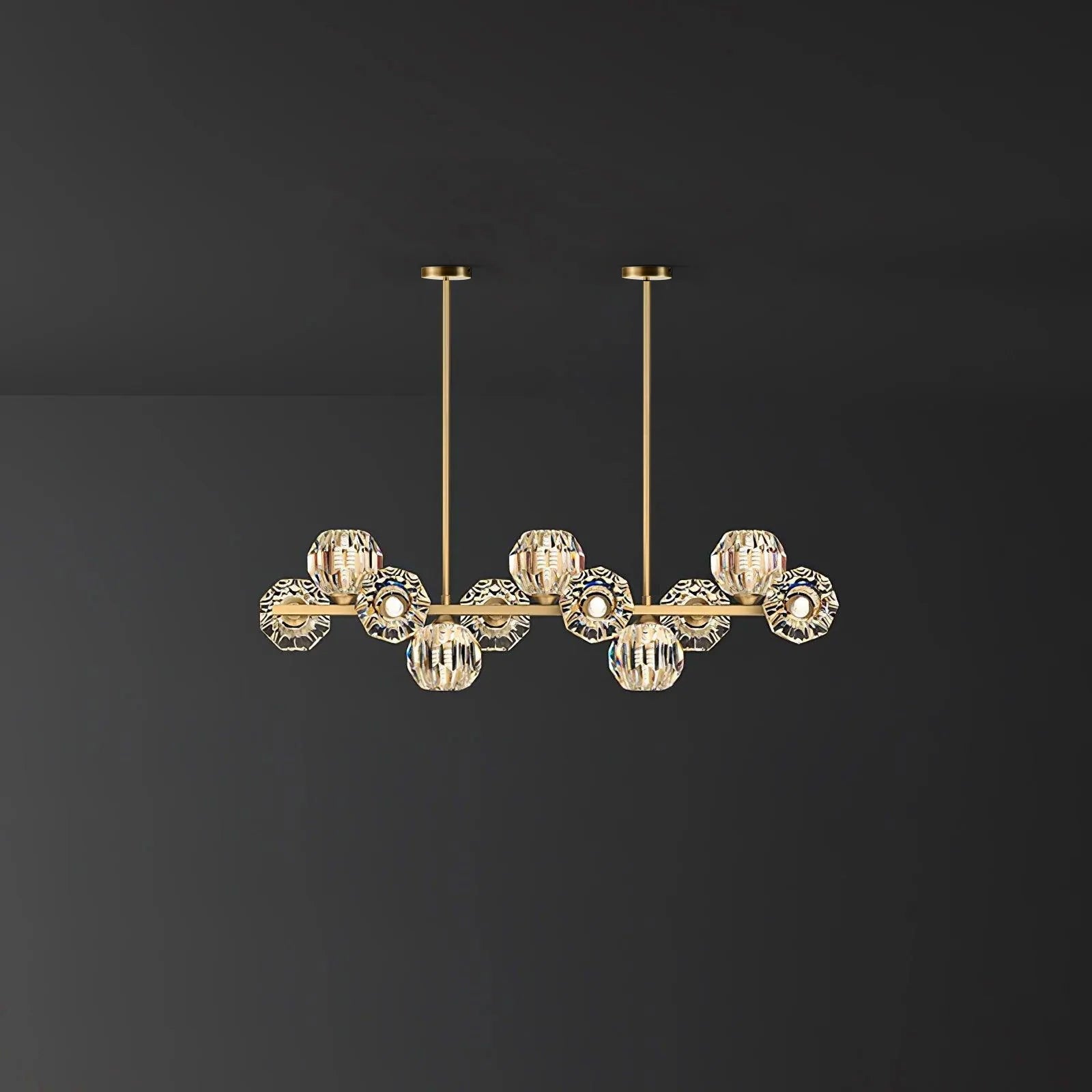 Celisella Crystal Glass Ball Chandelier