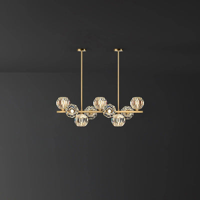 Celisella Crystal Glass Ball Chandelier