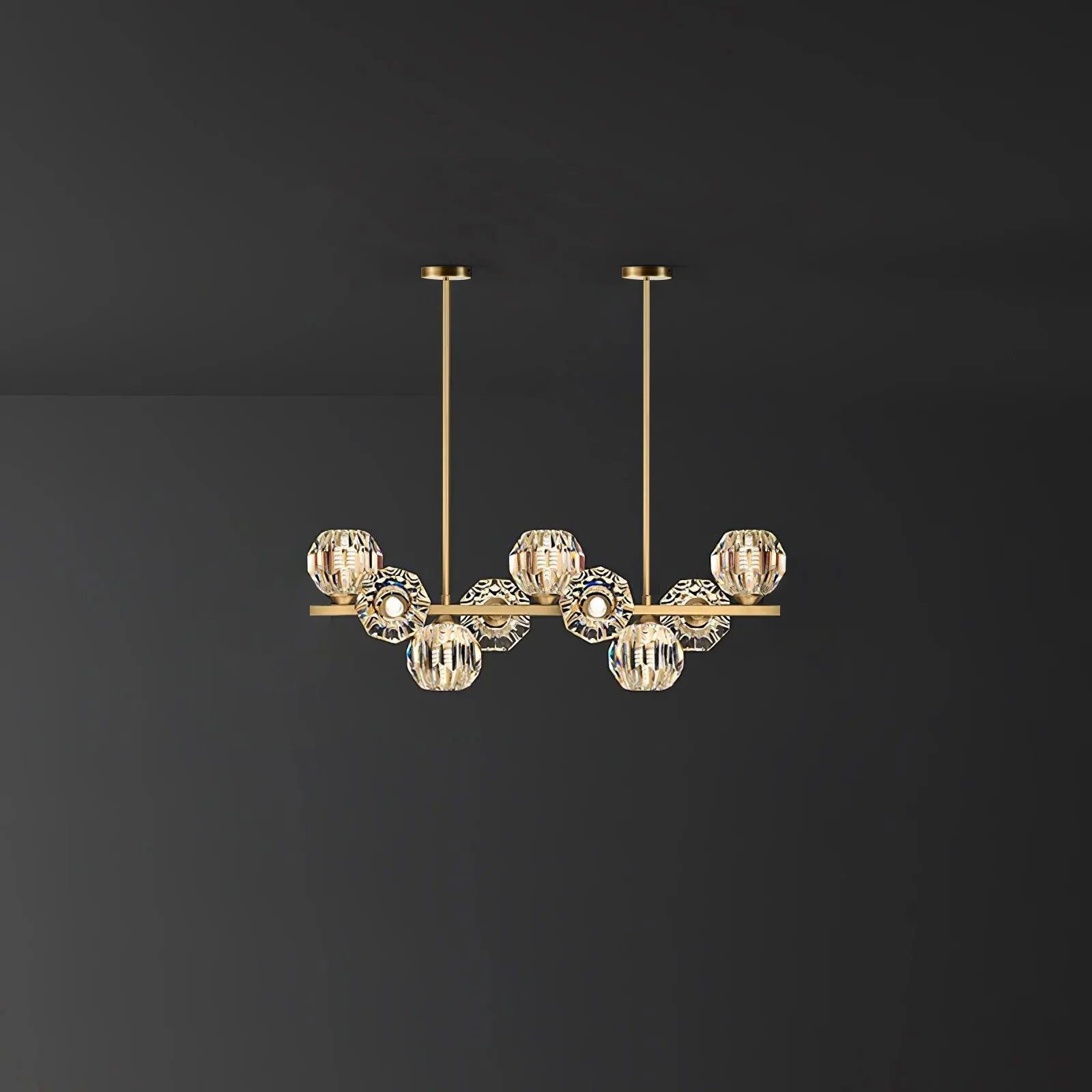 Celisella Crystal Glass Ball Chandelier