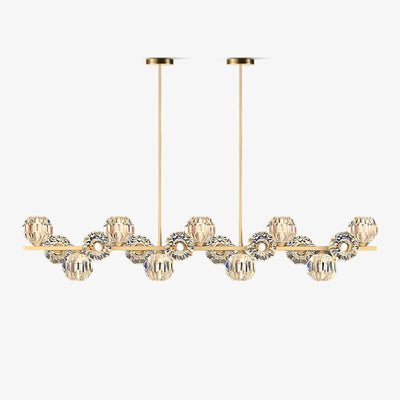 Celisella Crystal Glass Ball Chandelier