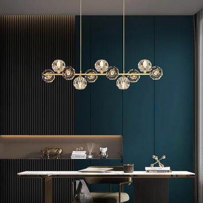 Celisella Crystal Glass Ball Chandelier