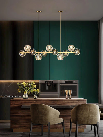 Celisella Crystal Glass Ball Chandelier