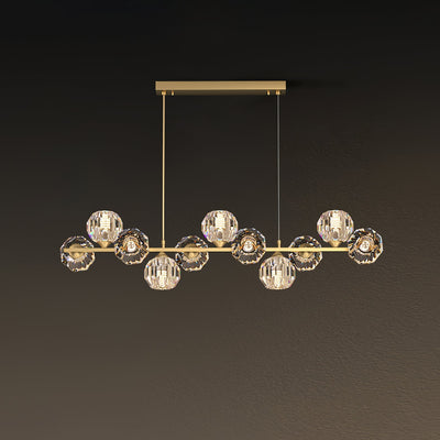 Celisella Crystal Glass Ball Chandelier