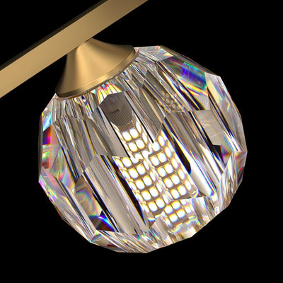 Celisella Crystal Glass Ball Chandelier