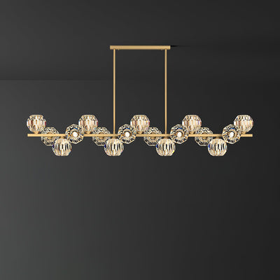 Celisella Crystal Glass Ball Chandelier