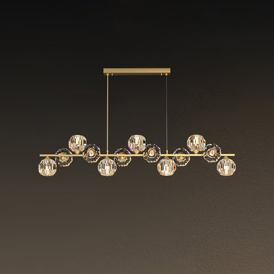 Celisella Crystal Glass Ball Chandelier
