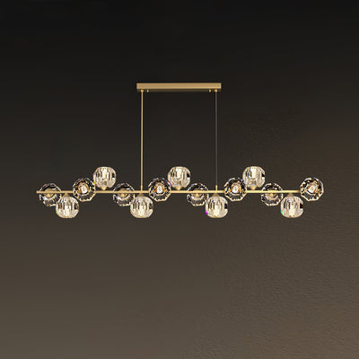 Celisella Crystal Glass Ball Chandelier