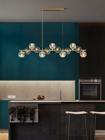 Celisella Crystal Glass Ball Chandelier