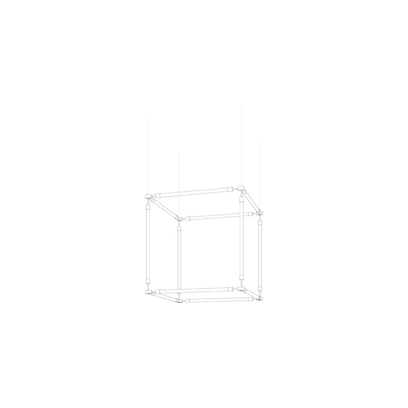 CrystalGrid Architectural Matrix Customize Chandelier