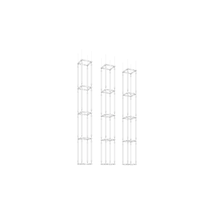 CrystalGrid Architectural Matrix Customize Chandelier
