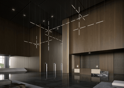CrystalGrid Architectural Matrix Customize Chandelier