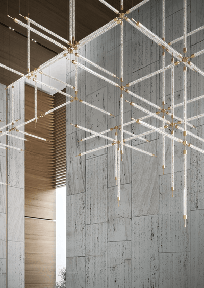 CrystalGrid Architectural Matrix Customize Chandelier