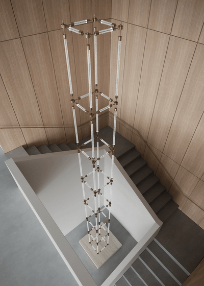 CrystalGrid Architectural Matrix Customize Chandelier