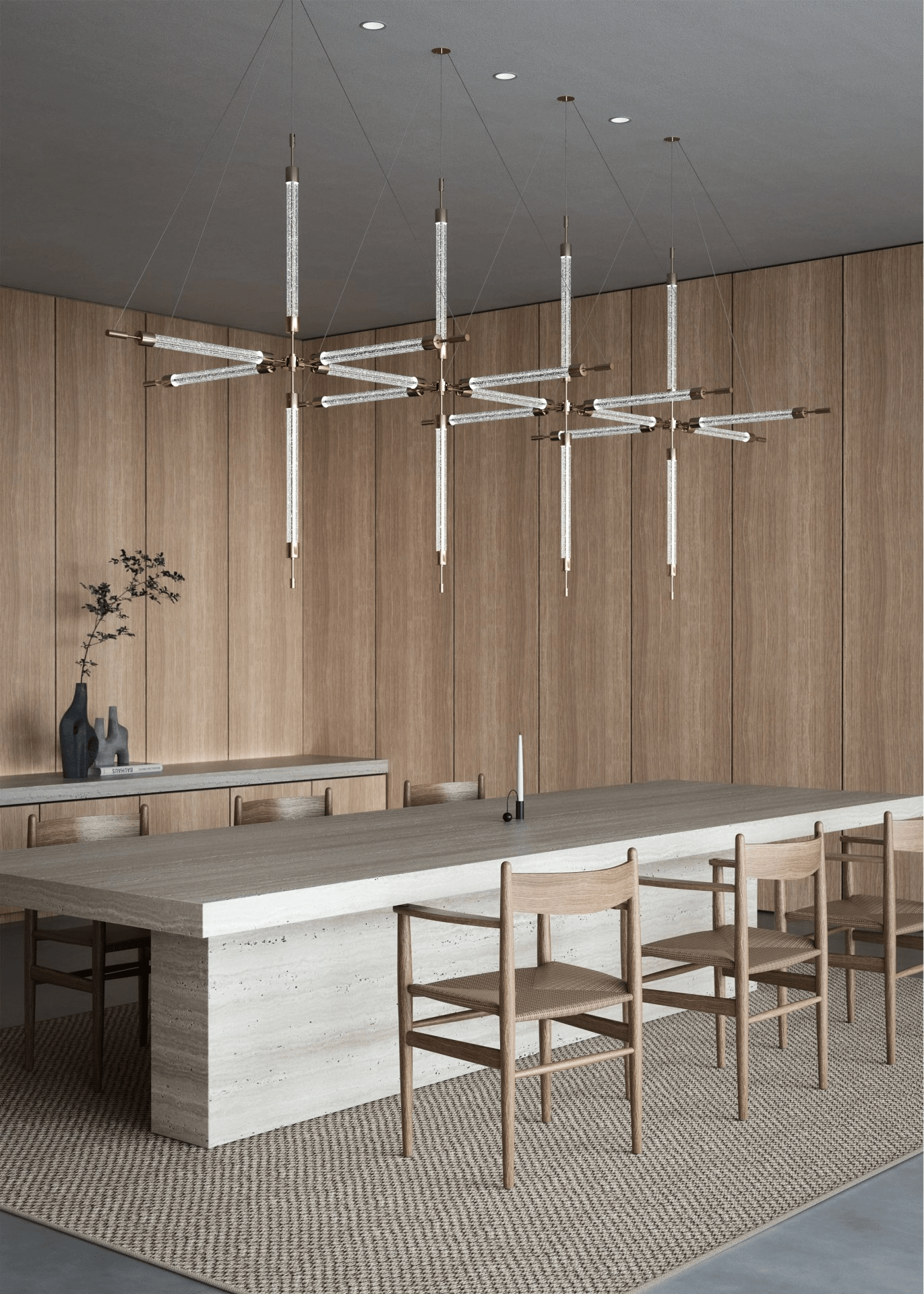 CrystalGrid Architectural Matrix Customize Chandelier
