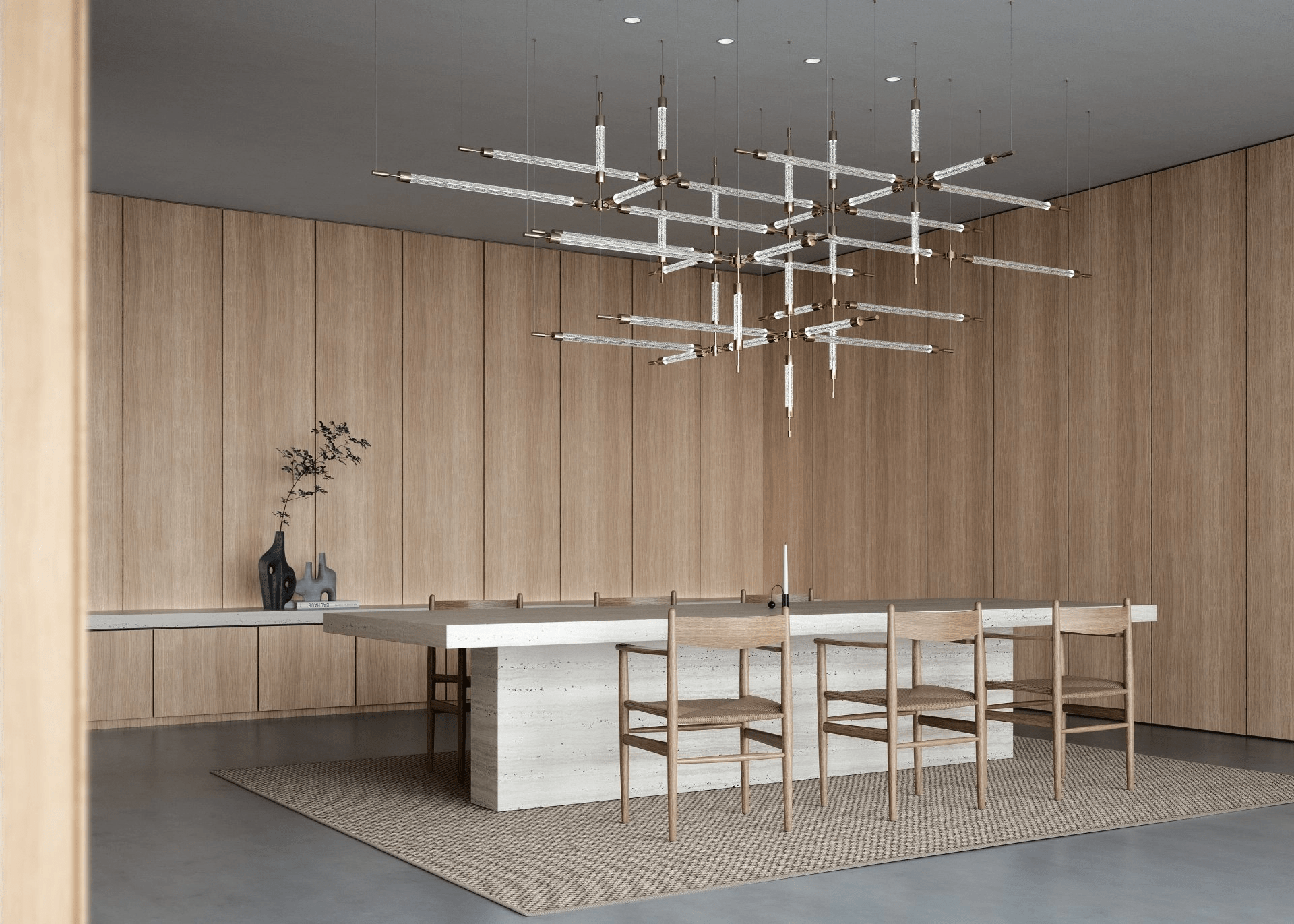 CrystalGrid Architectural Matrix Customize Chandelier