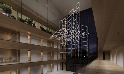 CrystalGrid Architectural Matrix Customize Chandelier