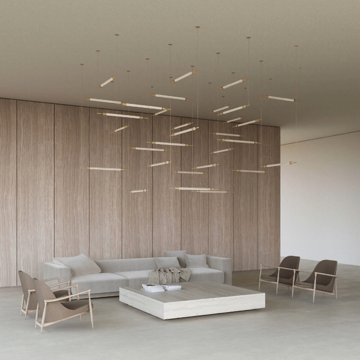 CrystalGrid Architectural Matrix Customize Chandelier