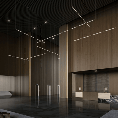 CrystalGrid Architectural Matrix Customize Chandelier