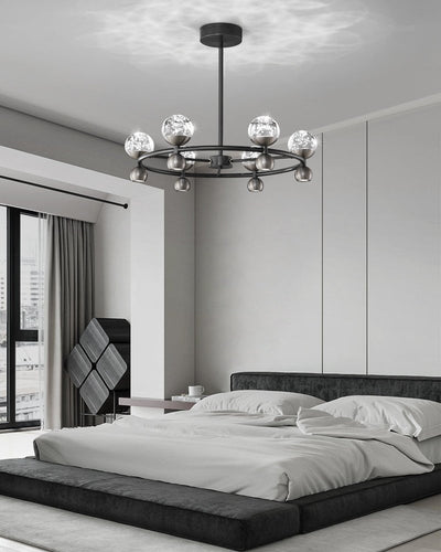 Lumiryn Orbital Glass Globe Chandelier