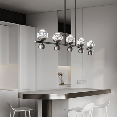 Lumiryn Orbital Glass Globe Chandelier