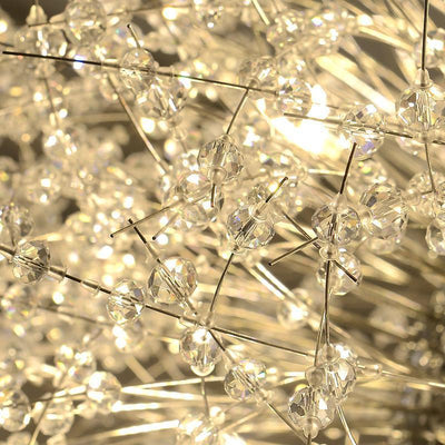 Cir Chandelier Brass Linear Crystal Branch
