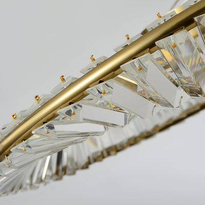Elyaniella Ceiling Light Crystal Rings Stainless Steel