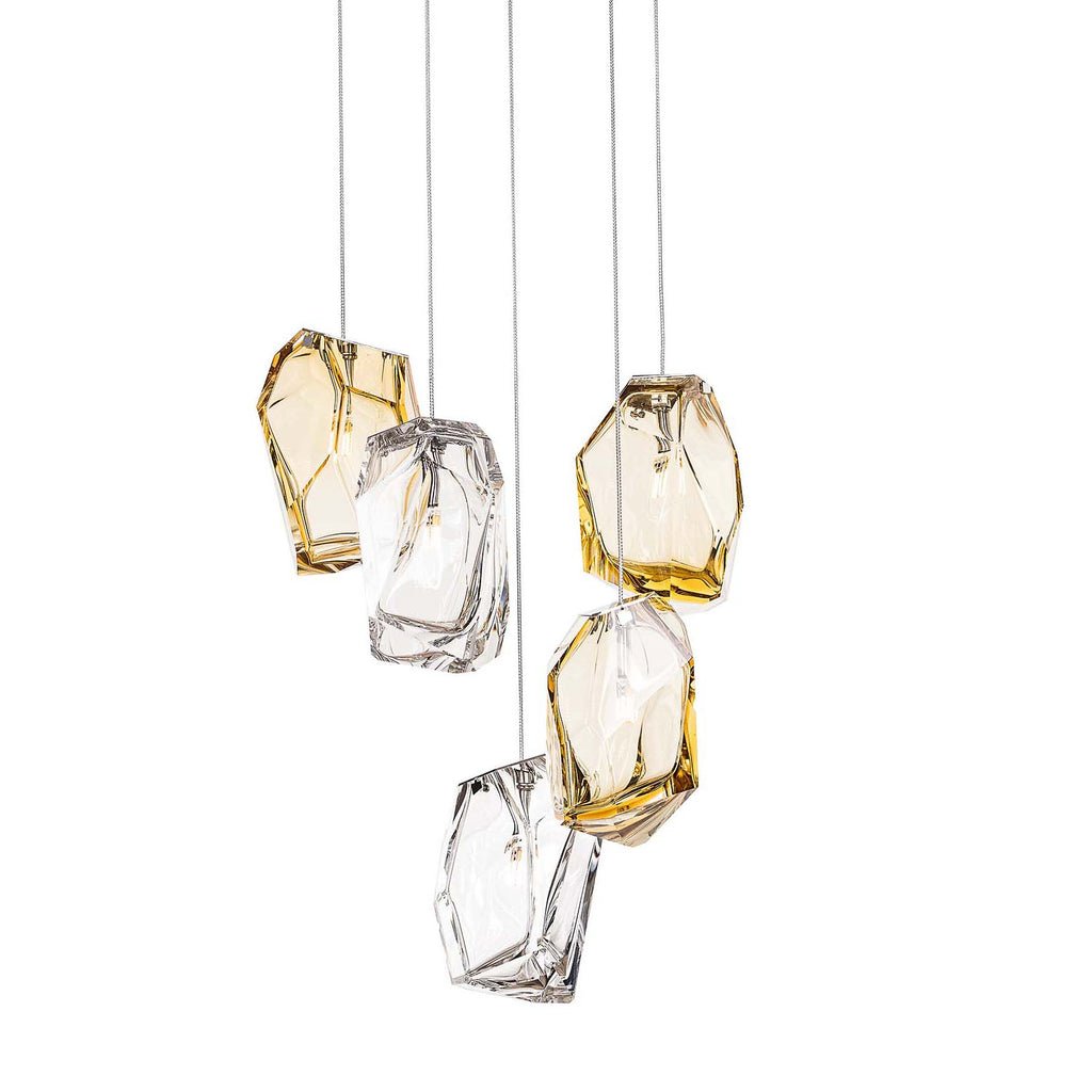 Crag Crystal Rock Cluster Pendant Light