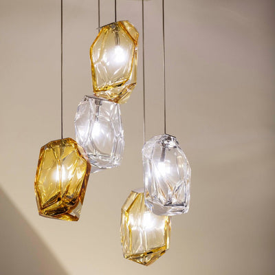Crag Crystal Rock Cluster Pendant Light