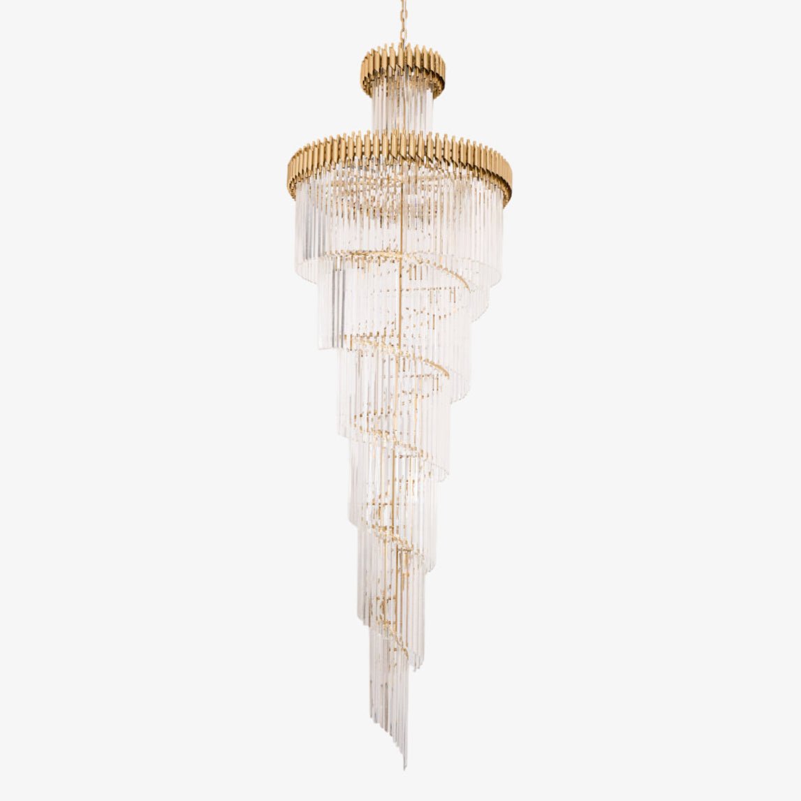 Eurmirila Crystal Spiral Chandelier