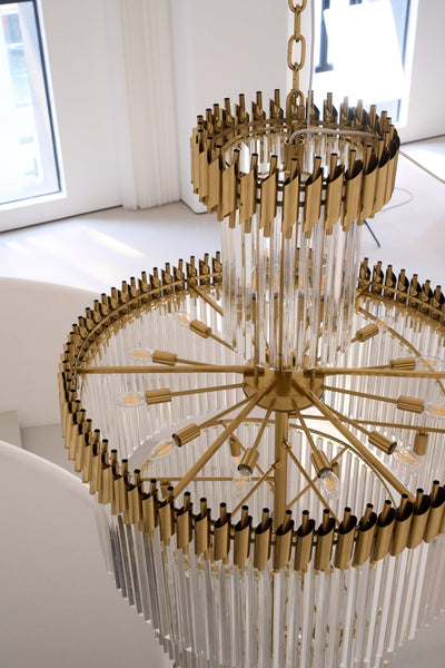 Eurmirila Crystal Spiral Chandelier