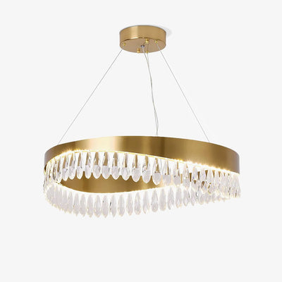Cana Chandelier Crystal Ring LED Polished