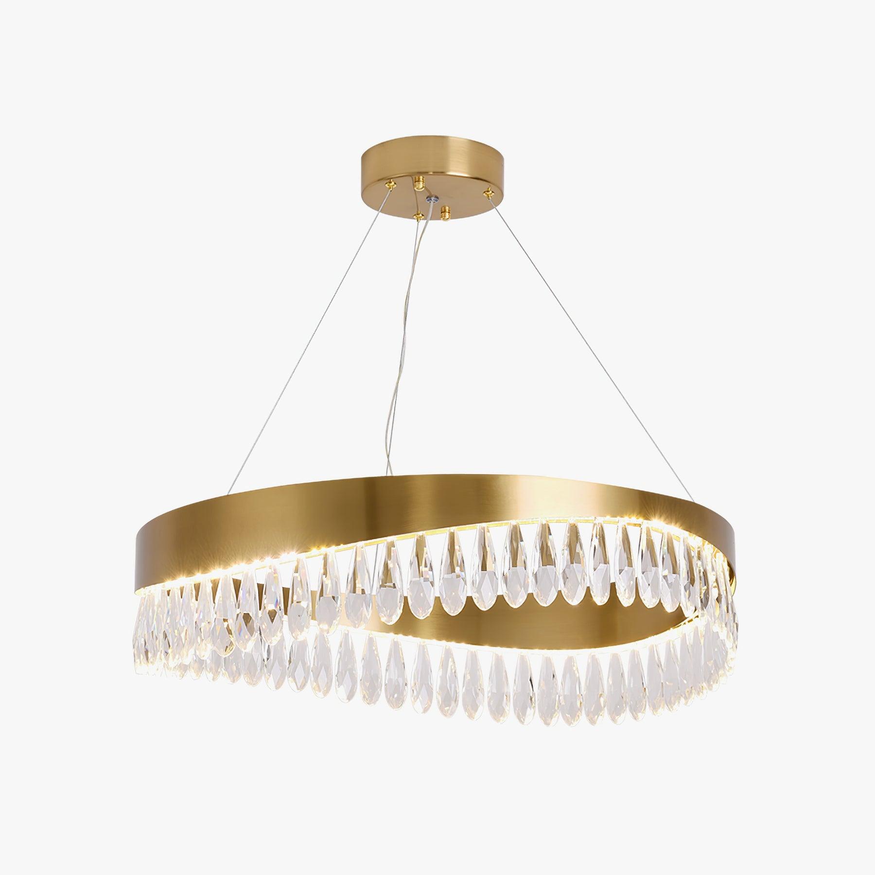 Cana Chandelier Crystal Ring LED Polished