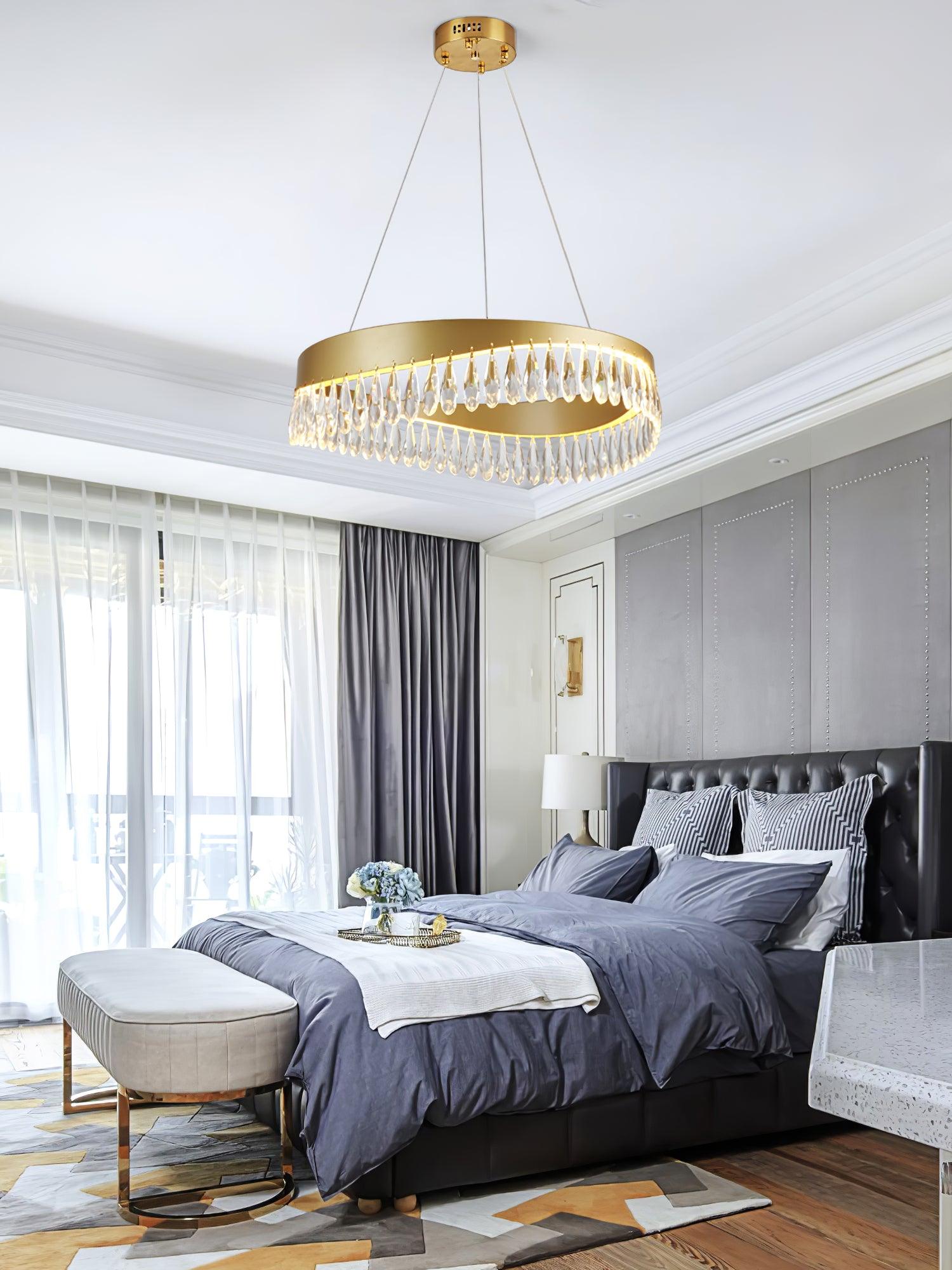 Cana Chandelier Crystal Ring LED Polished