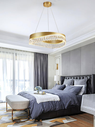 Cana Chandelier Crystal Ring LED Polished