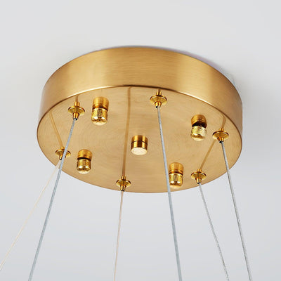 Cana Chandelier Crystal Ring LED Polished
