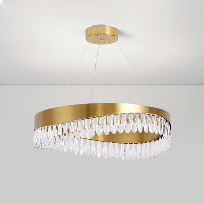 Cana Chandelier Crystal Ring LED Polished