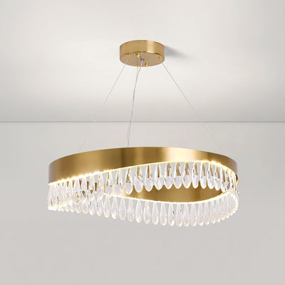 Cana Chandelier Crystal Ring LED Polished