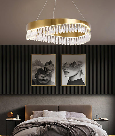 Cana Chandelier Crystal Ring LED Polished