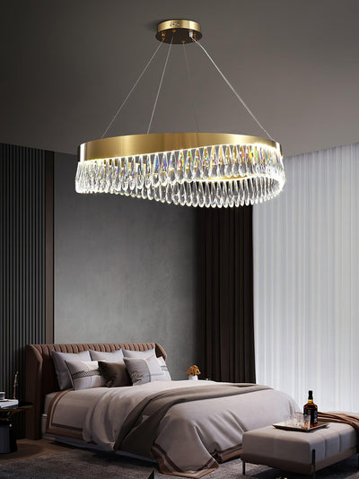 Cana Chandelier Crystal Ring LED Polished