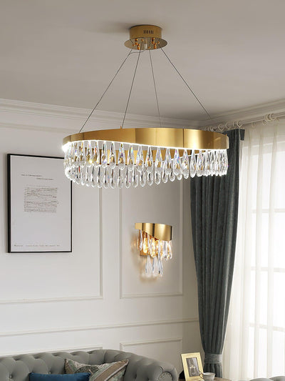 Cana Chandelier Crystal Ring LED Polished