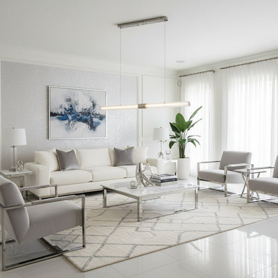 Luxelielle Crystal Stream Linear Pendant Lamp